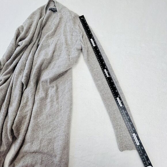BAREFOOT DREAMS Waterfall Cardigan  S/M Bamboo Chic Lite Open Front Knit Gray - Picture 9 of 16